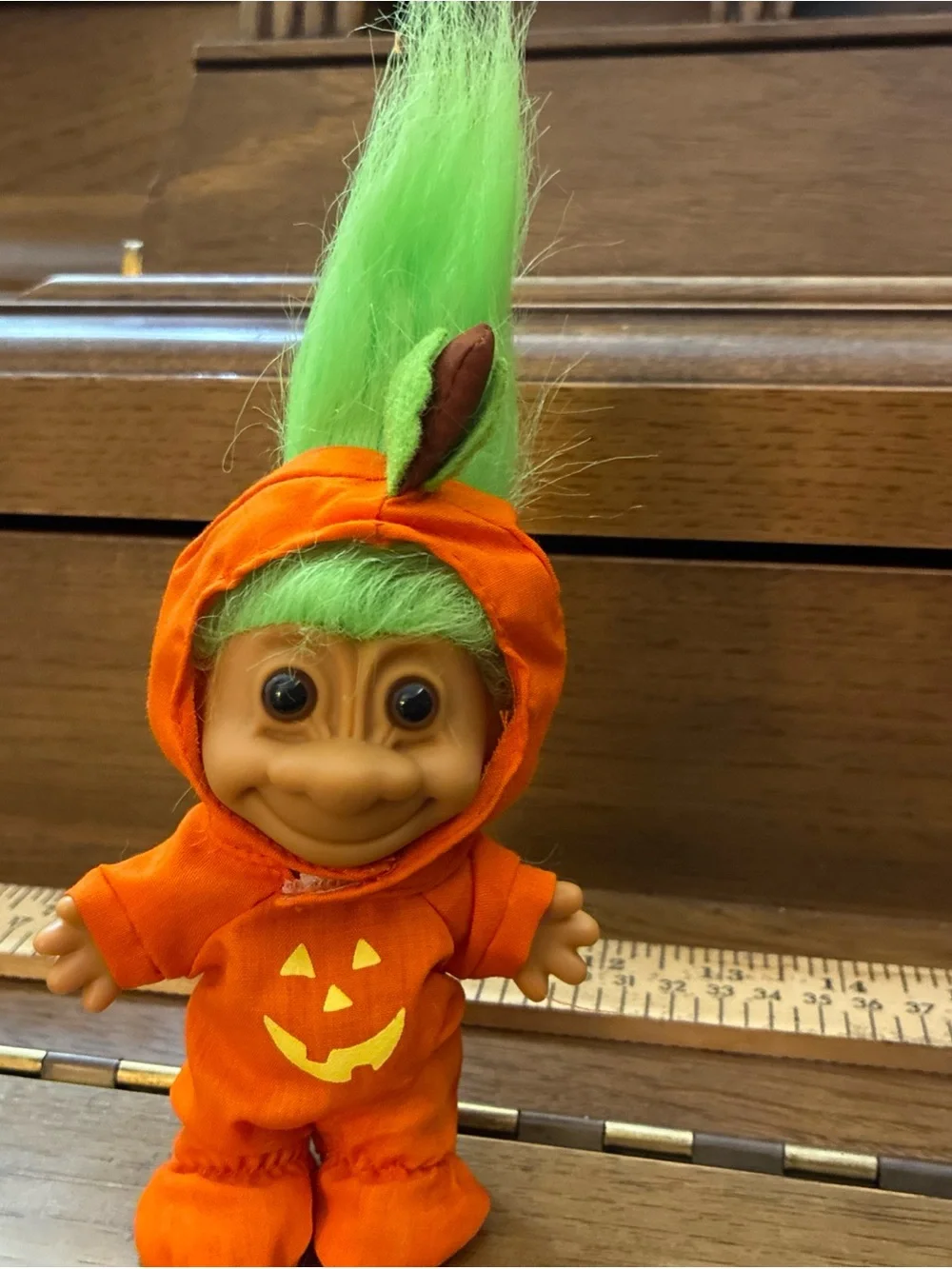 Vintage Troll Doll Halloween Costume Pumpkin Outfit 5.5